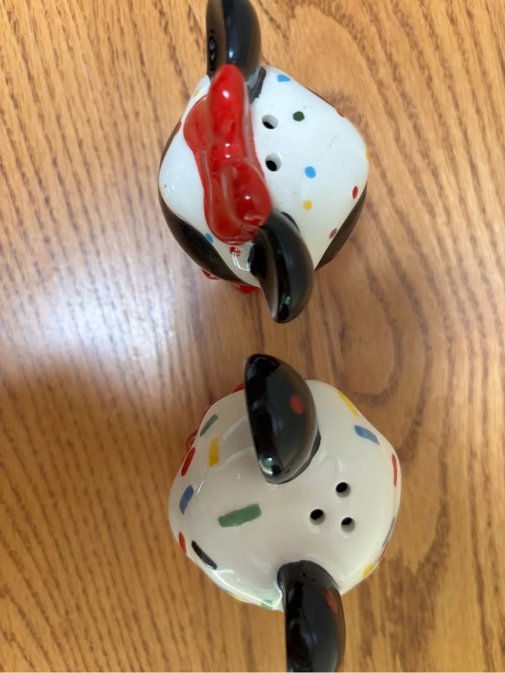 Mickey and Minnie Mouse Cupcake Salt & Pepper Shakers